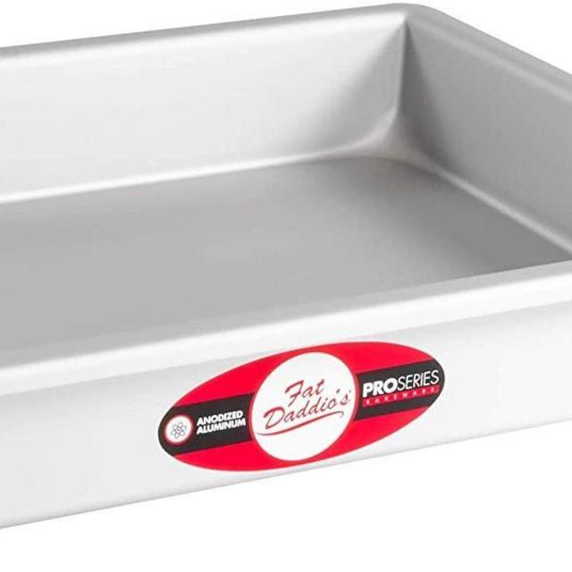 Fat Daddio's Sheet Cake Pan, 9 x 13 x 2 Inch, Silver
