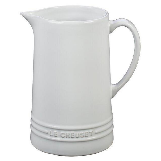 White Le Creuset Stoneware 51 Oz. Pitcher
