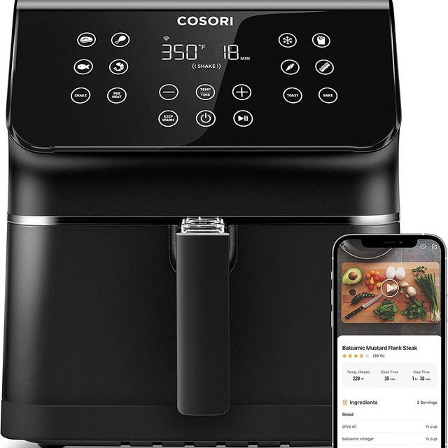 COSORI Smart Air Fryer, Pro II, 5.8QT, WiFi-Black