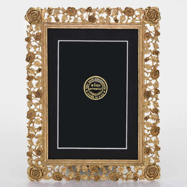 ELIAS ARTMETAL INC. ELIAS ARTMETAL INC. ROSE 5X7 FRAME GOLD