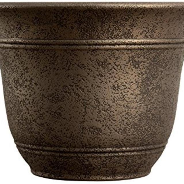 Listo SRA16001P02 Sierra Planter, Nordic Bronze, 16-Inch Width