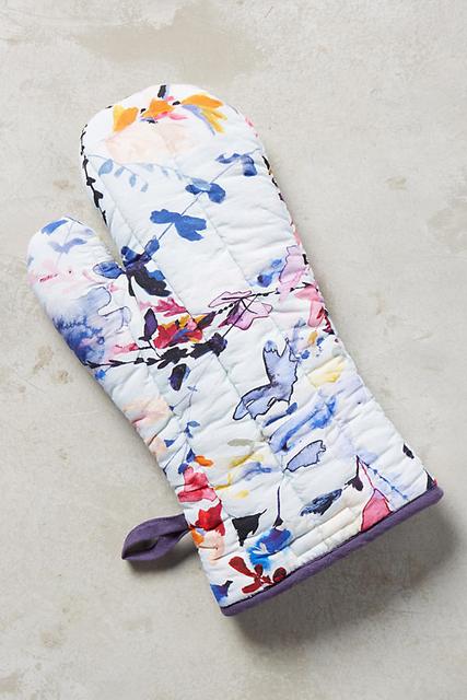 Wildflower Study oven mitt