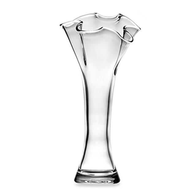 Lenox® Organics 15-Inch Ruffle Cylinder Vase in Crystal