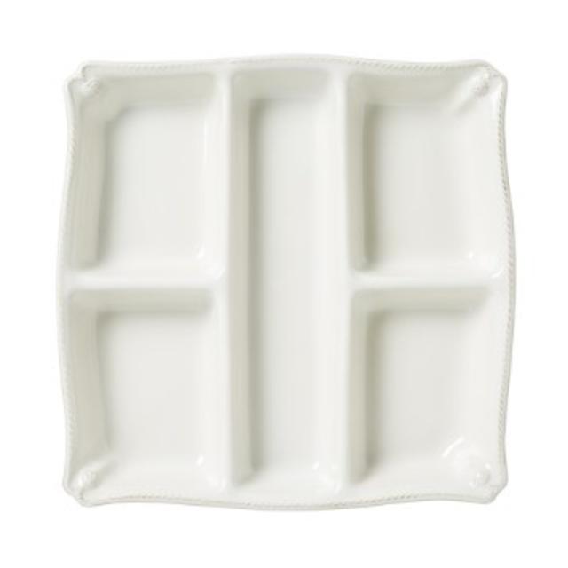 JuliskaBerry & Thread Appetizer Platter, Whitewash