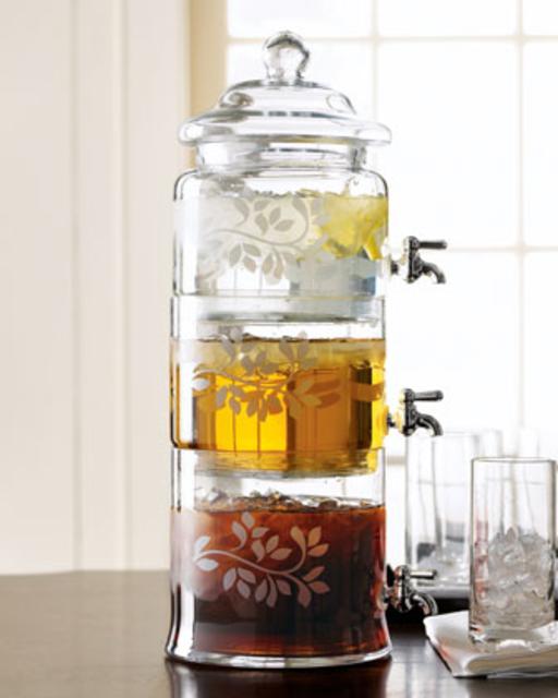The Horchow Collection Triple Beverage Server