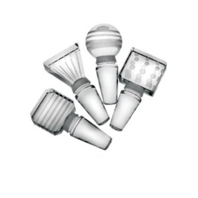 Mikasa Cheers Set of 4 Glass Bottle Stoppers