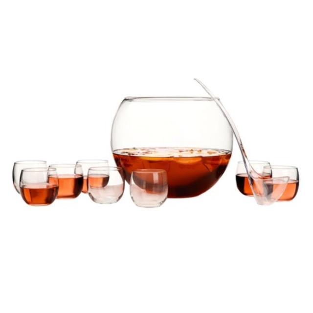 Libbey Glass 10-pc. Selena Punch Bowl Set product details page
