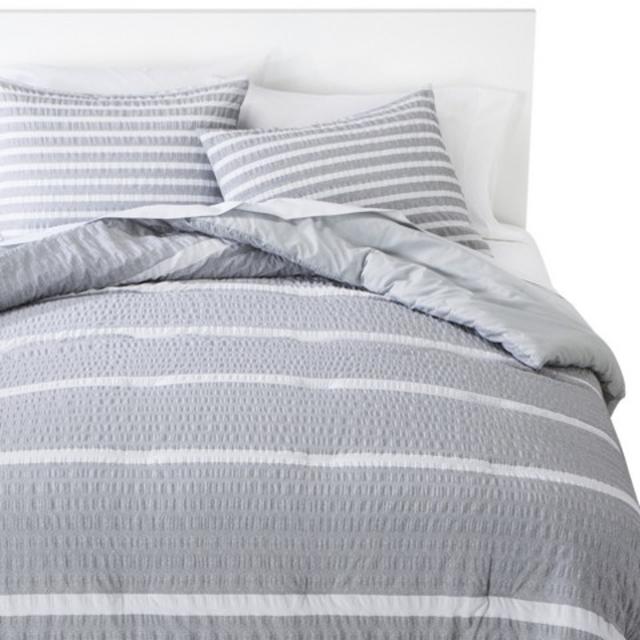 Room Essentials™ Textured Stripe Comforter Set product details page