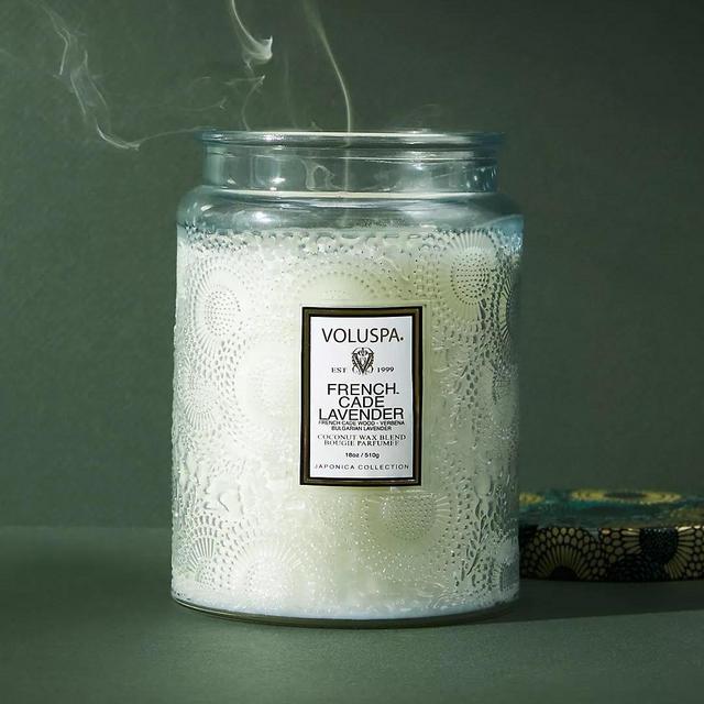 Voluspa Limited Edition Cut Glass Jar Candle