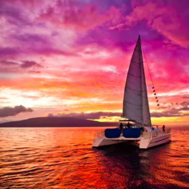 Catamaran Sunset Sail for two (Hilton Waikoloa Village - Big Hawaiian Island)