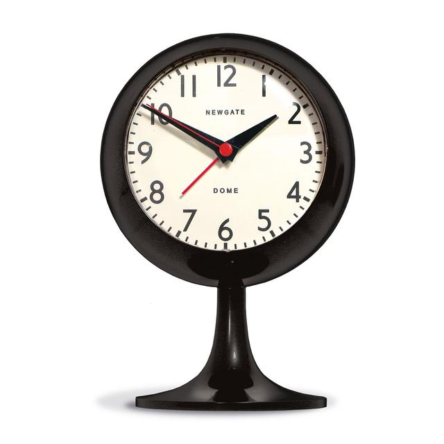 Vintage-Style Black Dome Alarm Clock_D
