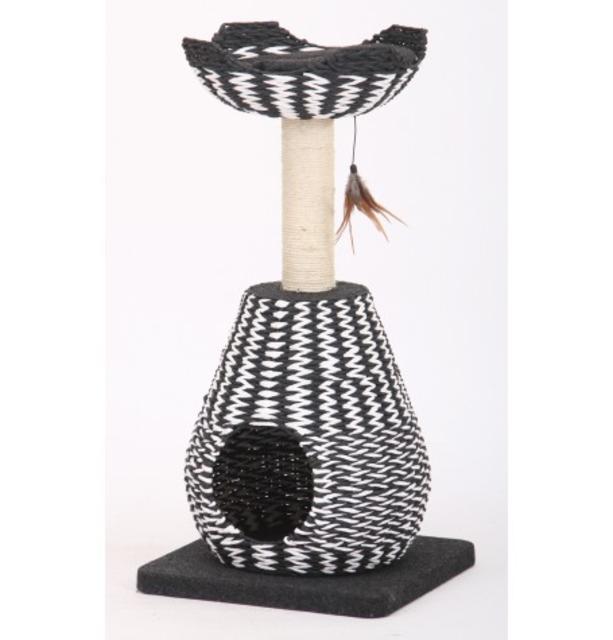 King Cat Tree with Woven Baskets