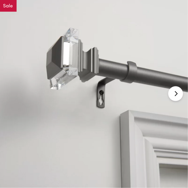 Illinois Prism Single Curtain Rod