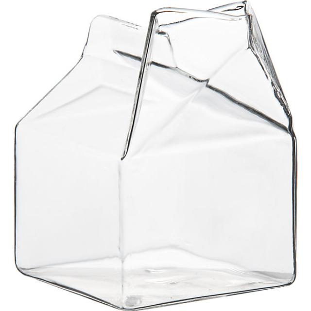 glass milk carton creamer
