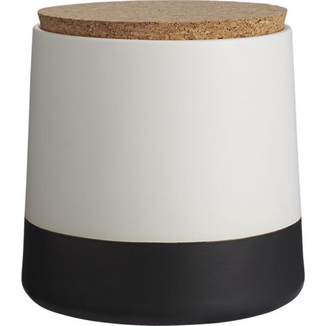dip black and white large canister