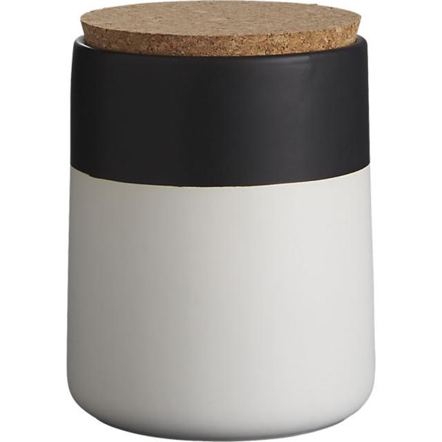 dip black and white small canister