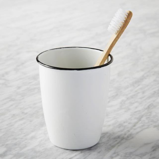 Enamel Bath Accessories- Toothbrush holder