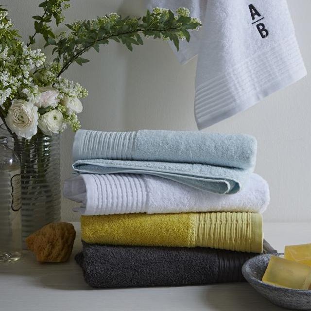 Organic Pleated Edge Towels- Hand towels