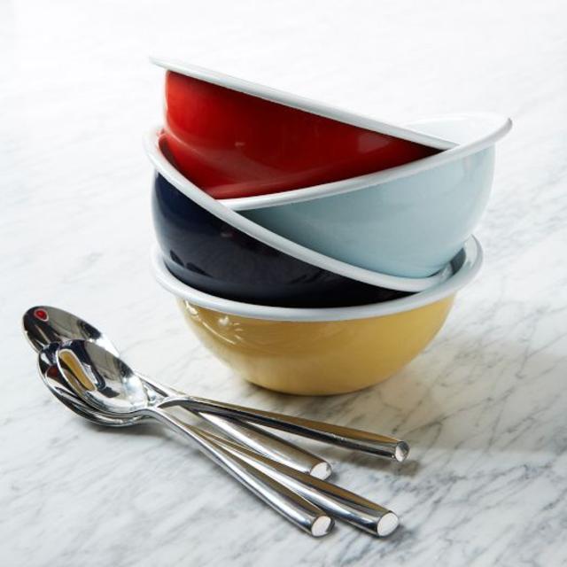 Colored Enamel Bowls