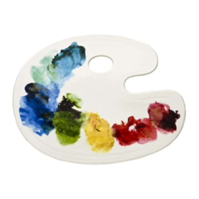 Artist Palette Cheese Tray