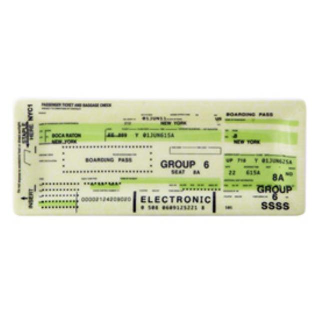 Airline Ticket Tray