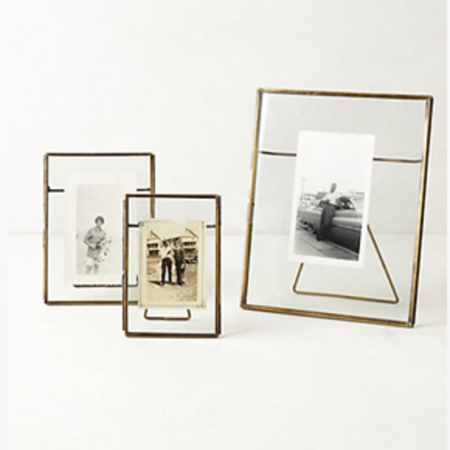 Pressed Glass Photo Frame