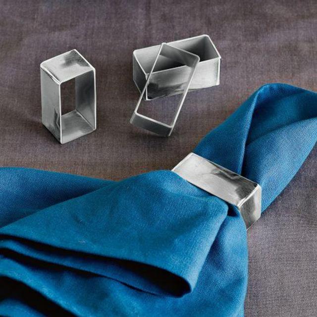 Rectangle Metal Napkin Ring