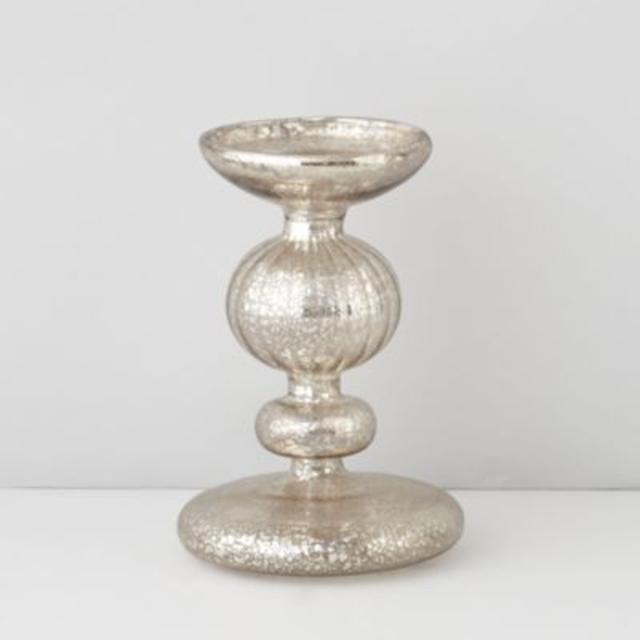 Large Glass Candle Holder