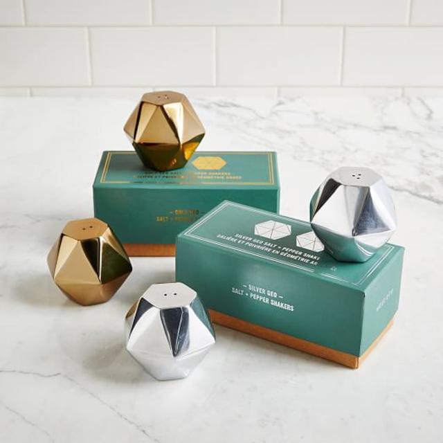 Geo Salt + Pepper Shakers