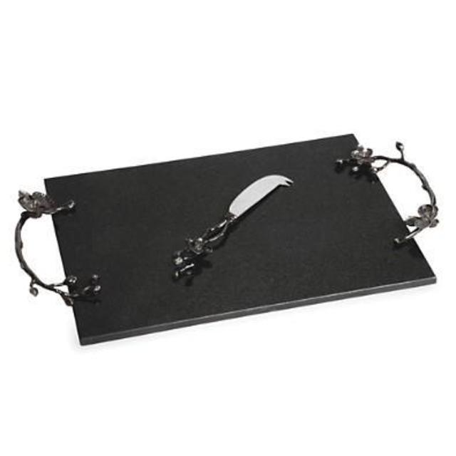Michael Aram Black Orchid Cheese Board & Knife