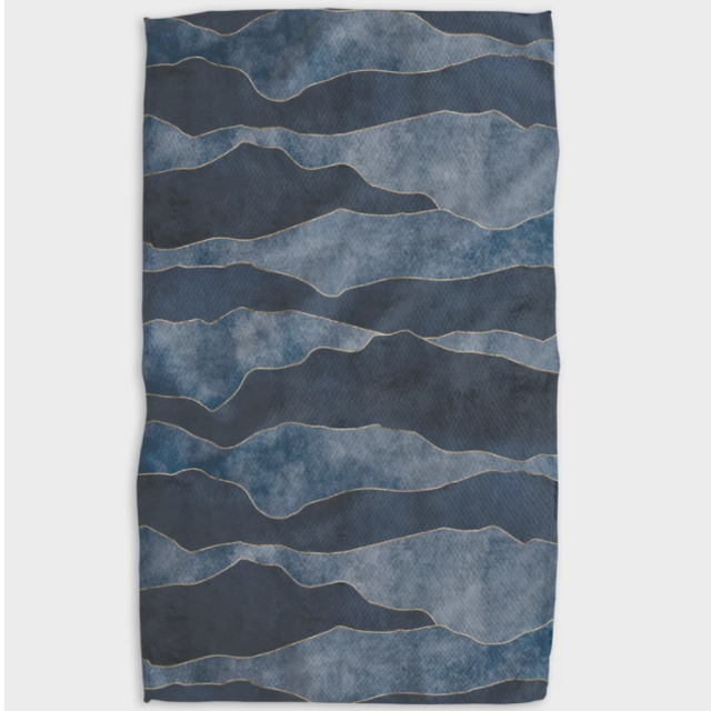 GEOMETRY - Lined with Gold Kitchen Tea Towel