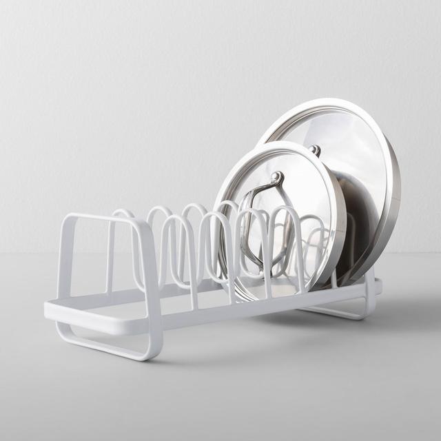 Kitchen Cabinet Lid Organizer White - Made By Design™