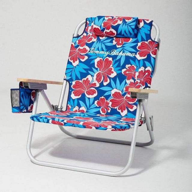Hello Hibiscus Deluxe Backpack Beach Chair
