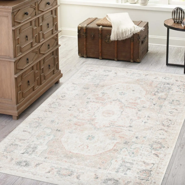 7' 10 x 10' Madeline Vintage Rug - Ivory