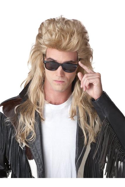 Blonde Rock Mullet Wig