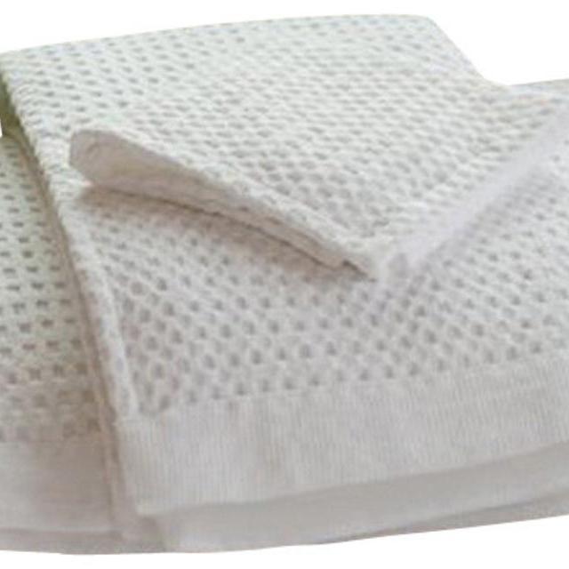 Gilden Tree Waffle Towel Guest Set, White
