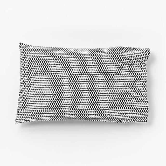 Dot Sheet Set - Standard Pillowcase, Slate