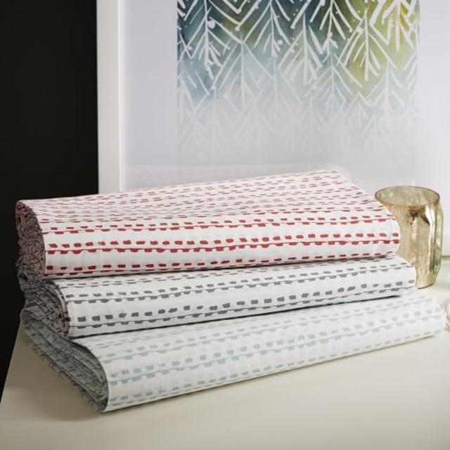 Organic Hand Drawn Stripe Sheet Set