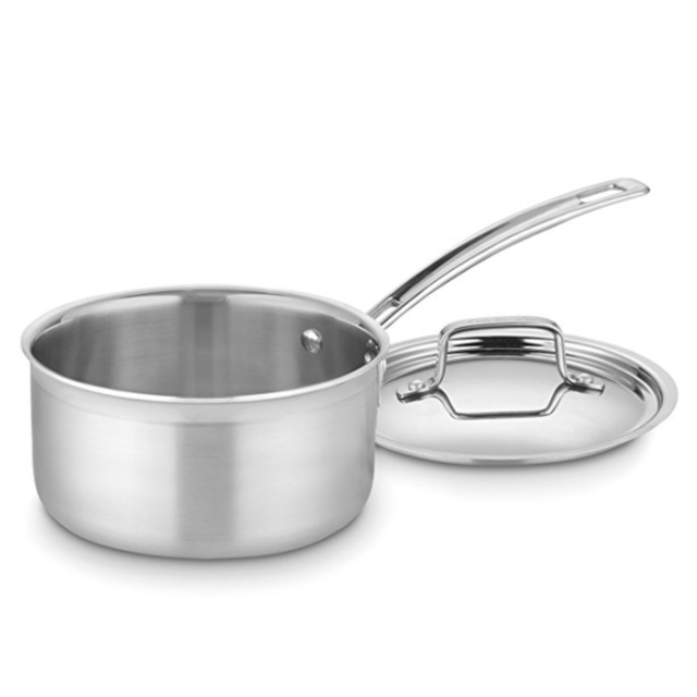 Cuisinart MCP19-18N MultiClad Pro Stainless Steel 2-Quart Saucepan with Cover