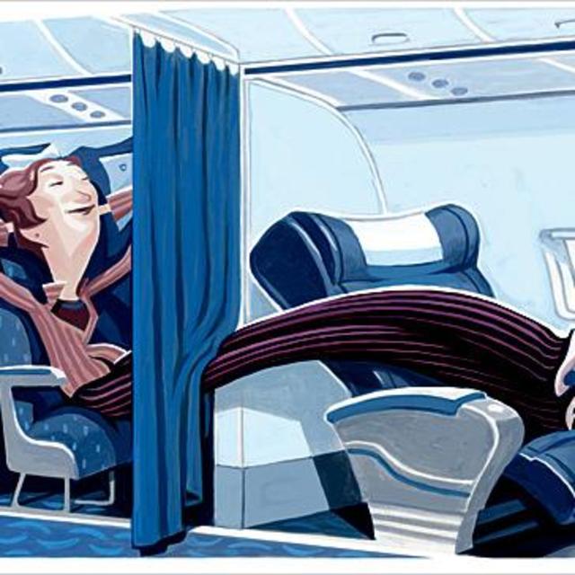 A strangely cheap one-way business-class upgrade...