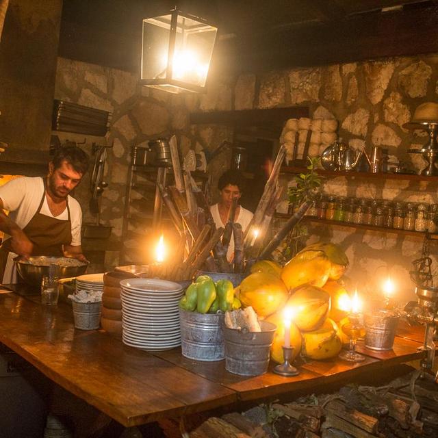 Romantic dinner at Hartwood Tulum
