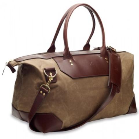 Ernest Alexander Banker's British Tan Wax Weekender