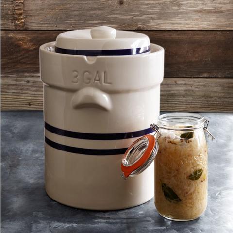 Large Ohio Stoneware Fermentation Crock