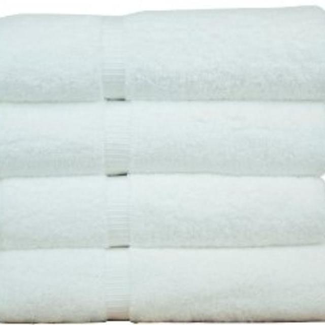 Luxury Hotel & Spa Bath Towel 100% Genuine Turkish Cotton, Set of 4,White