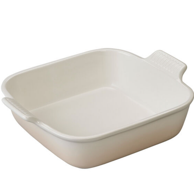 LE CREUSET Heritage Square Dish - Meringue