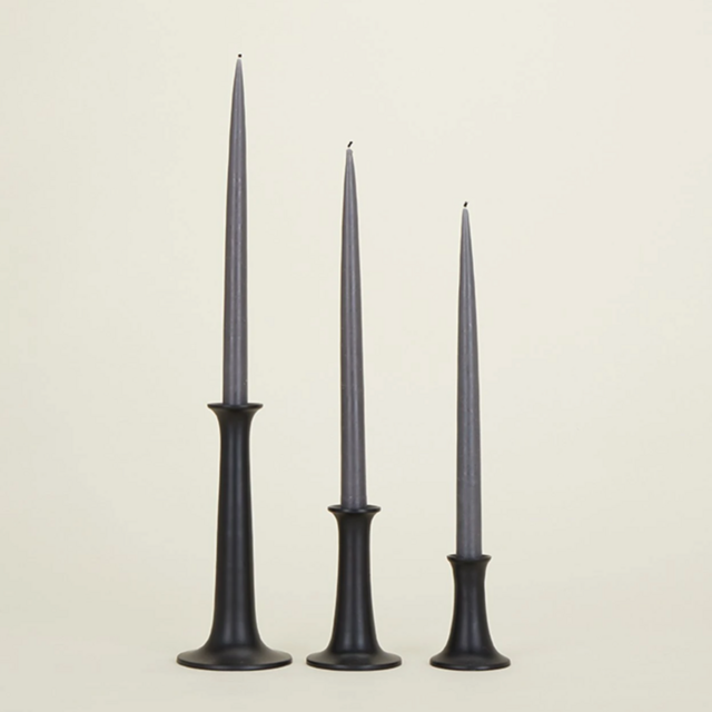 HAWKINS NEW YORK Simple Candle Holder Large - Black
