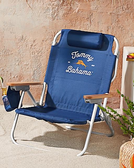 Navy Deluxe Backpack Beach Chair
