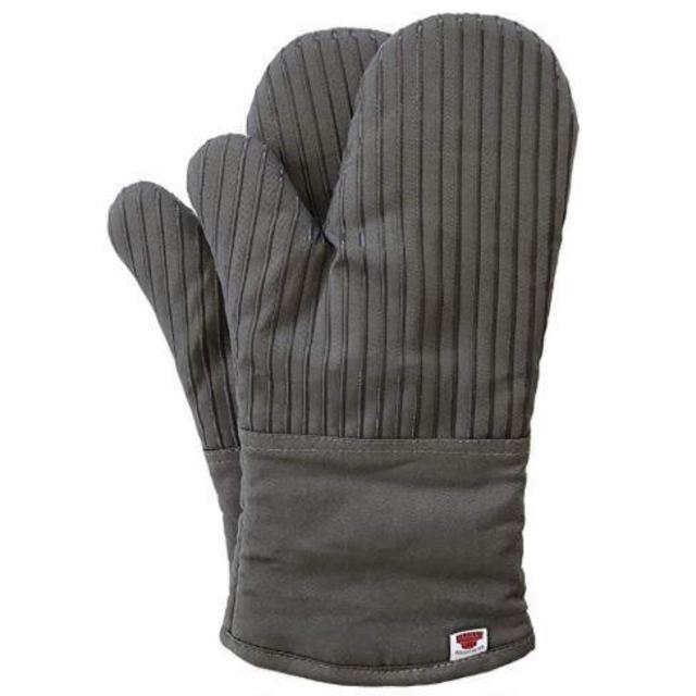 Big Red House Oven Mitts, with The Heat Resistance of Silicone and Flexibility of Cotton, Recycled Cotton Infill, Terrycloth Lining, 480 F Heat Resistant Pair Grey