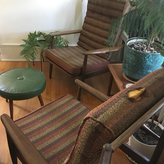 Reupholster chair cushions