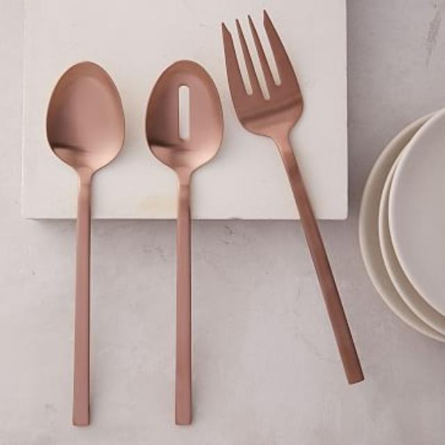 Copper Hostess Serving Set